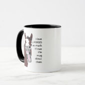 Liebe HORSES so viel Spaß Zitat Tasse (Vorderseite Links)