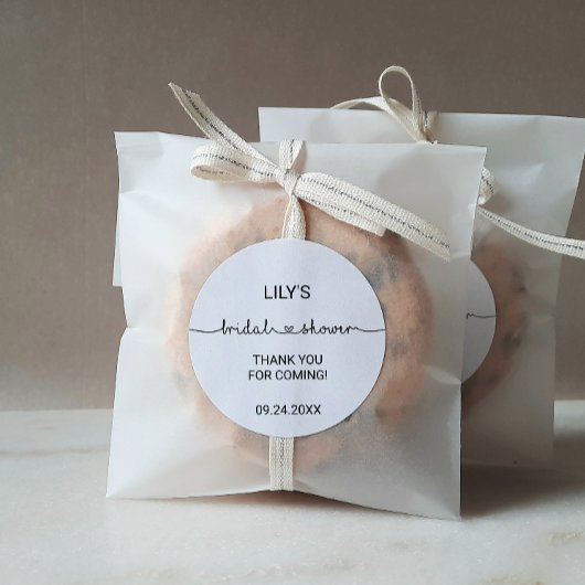 Liebe Hört Brautparty Gefälligkeitsaufkleber Runder Aufkleber