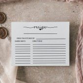 Liebe Hört Brautparty Rezept Karten