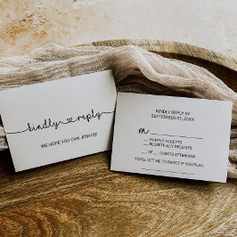 Liebe hört die RSVP-Karte für die Song-Anfrage RSVP Karte