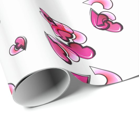 Liebe hört für immer Packpapier (Rolleneckpunkt)