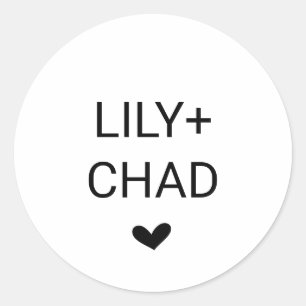 Liebe Hört Hochzeiten Umschlag Aufkleber