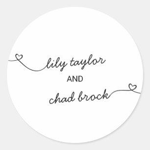 Liebe Hört Hochzeiten Umschlag Aufkleber