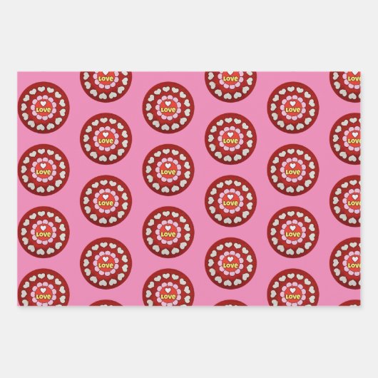 Liebe hört Kunsthandwerkspapier Geschenkpapier Set (Vorderseite 2)