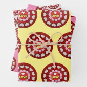 Liebe hört Kunsthandwerkspapier Geschenkpapier Set (Beispiel)