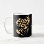 Liebe Hört Leopard Druckkäse Tier Lover T- Kaffeetasse (Links)