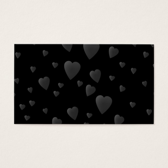 Liebe Hört Muster in Schwarz und Grau. (Vorderseite)