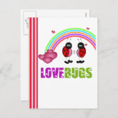 Liebe hört Postkarte des Valentines Tagesab (Vorne/Hinten)