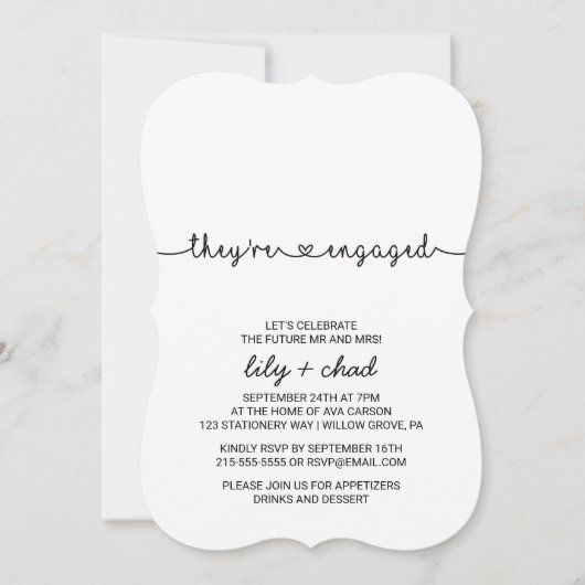 Liebe Hört sich engagierte Partei Einladung (Vorderseite)