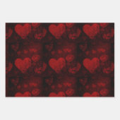 Liebe hört Valentines Wrapping Paper Geschenkpapier Set (Vorderseite)