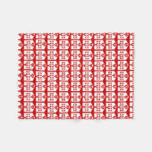 Liebe Hotel Japanese Emoji Fleecedecke (Vorderseite (Horizontal))