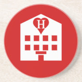 Liebe Hotel Japanese Emoji Getränkeuntersetzer (Vorne)