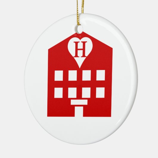 Liebe Hotel Japanese Emoji Keramikornament (Links)