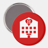 Liebe Hotel Japanese Emoji Magnet (Vorderseite/Rückseite)