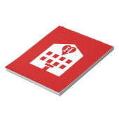 Liebe Hotel Japanese Emoji Notizblock (Rotiert)