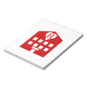 Liebe Hotel Japanese Emoji Notizblock (Rotiert)