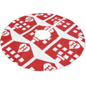 Liebe Hotel Japanese Emoji Polyester Weihnachtsbaumdecke (Schrägansicht)