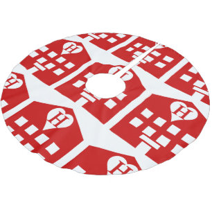 Liebe Hotel Japanese Emoji Polyester Weihnachtsbaumdecke