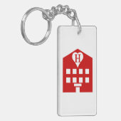 Liebe Hotel Japanese Emoji Schlüsselanhänger (Vorderseite links)