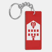 Liebe Hotel Japanese Emoji Schlüsselanhänger (Vorderseite links)