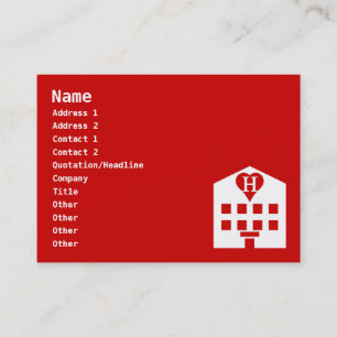 Liebe Hotel Japanese Emoji Visitenkarte