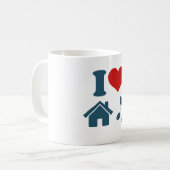 Liebe House Music coffee Tasse | Ibiza-Geschenke (Vorderseite Links)