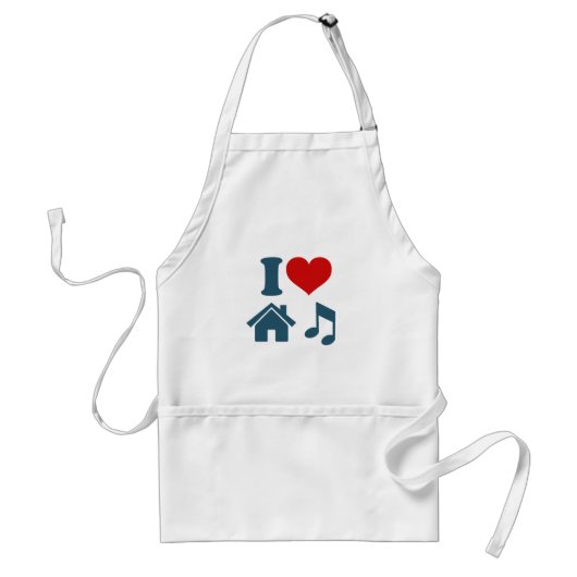 Liebe House Music Schürze (Vorne)