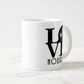 LIEBE Houston 20oz Jumbo-Tasse (Vorderseite Rechts)