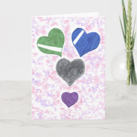 Liebe Hues Grußkarte Karte (Vorderseite)