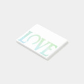 Liebe Huf Grün Post-it Klebezettel (angewinkelt)