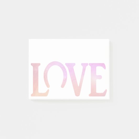 Liebe Huf Rot Post-it Klebezettel (Vorderseite)
