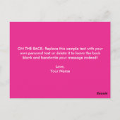 Liebe Hugs Kisses Niedlich Valentinstag Postkarte (Rückseite)