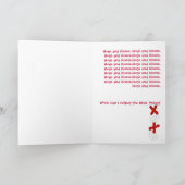 Liebe Hugs und Kisses Valentine Feiertagskarte (Innenseite)