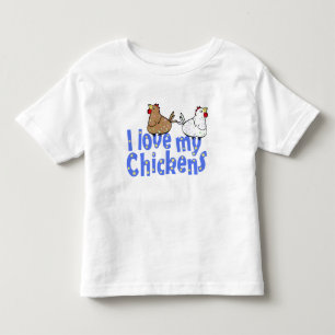 Liebe-Hühner - der T - Shirt des Kindes