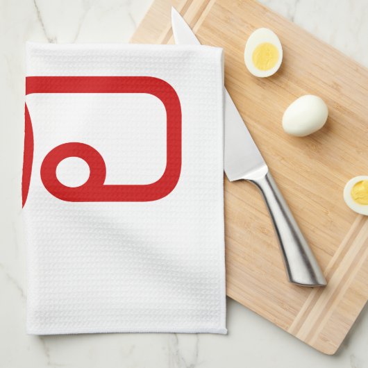 Liebe / HUK Thai Isan Langauge Skript Geschirrtuch (Viertel Falte)