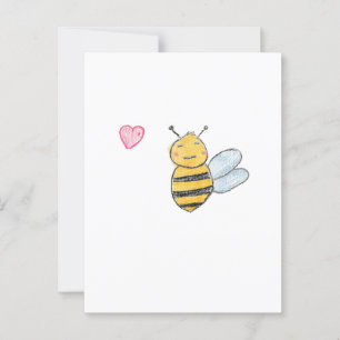 Liebe Hummel Postkarte
