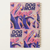 Liebe Hund Mum Pink Lila Planer (Rückseite)