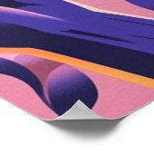 Liebe Hund Mum Pink Lila Poster (Ecke)