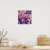 Liebe Hund Mum Pink Lila Poster (Küche)
