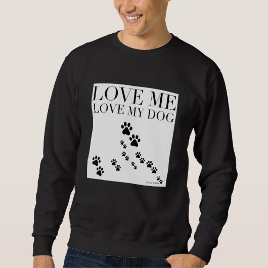 Liebe Hund Sweatshirt (Vorderseite)