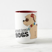Liebe Hunde 2 Tasse (Zentrum)