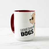 Liebe Hunde 2 Tasse (Vorderseite Links)
