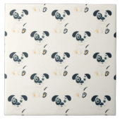Liebe Hunde Art Keramik Tile Fliese (Vorderseite)