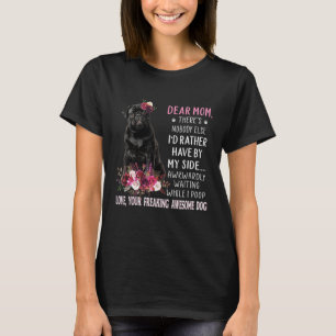 Liebe Hunde Mops Mama Glücklich Muttertag T-Shirt