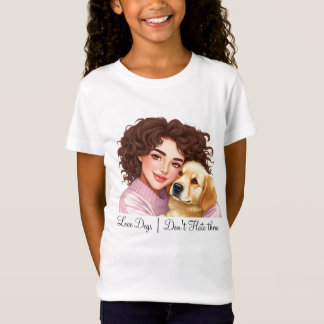 Liebe Hunde Nicht hassen sie Hemddesigns T-Shirt