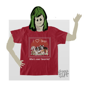 Liebe-Hunde-Rudel-Club-T-Shirt T-Shirt