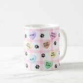 Liebe Hunde Worte drucken Tasse (VorderseiteRechts)