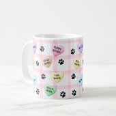 Liebe Hunde Worte drucken Tasse (Vorderseite Links)