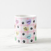 Liebe Hunde Worte drucken Tasse (Mittel)
