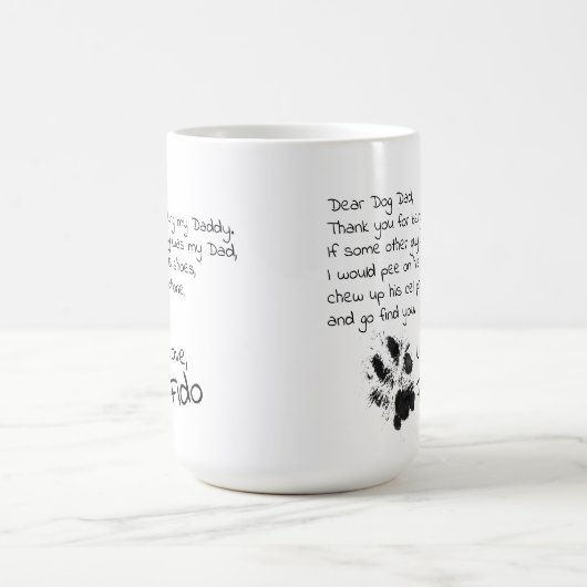 Liebe HundeVater-Mama-kundengerechte Kaffeetasse (Mittel)